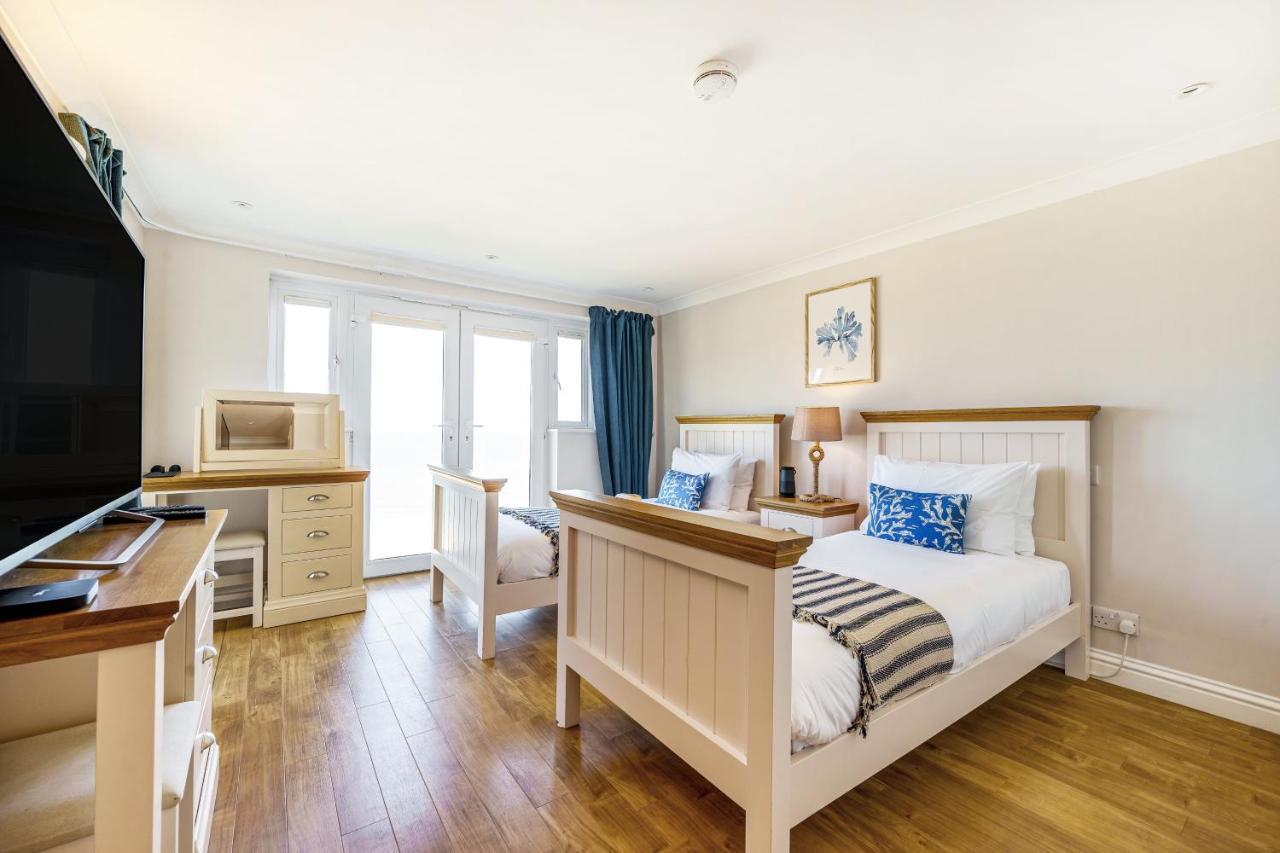 Carbis Bay - Luxury 3 Bed Penthouse Apartment With Sea Views Parking Sauna Balcony Екстериор снимка