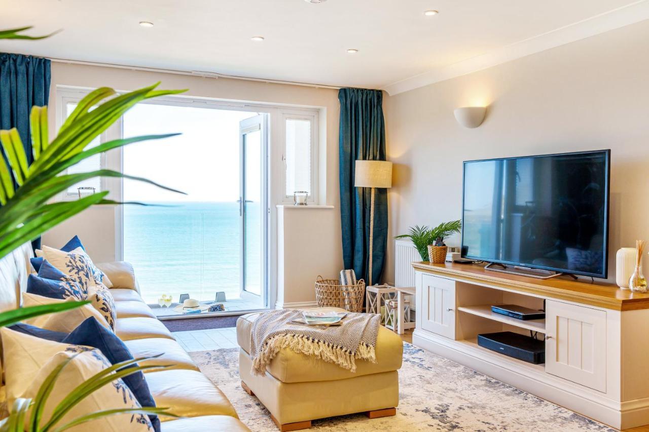 Carbis Bay - Luxury 3 Bed Penthouse Apartment With Sea Views Parking Sauna Balcony Екстериор снимка
