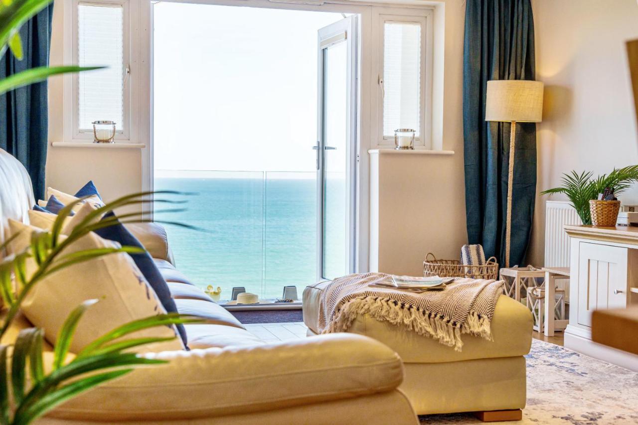 Carbis Bay - Luxury 3 Bed Penthouse Apartment With Sea Views Parking Sauna Balcony Екстериор снимка