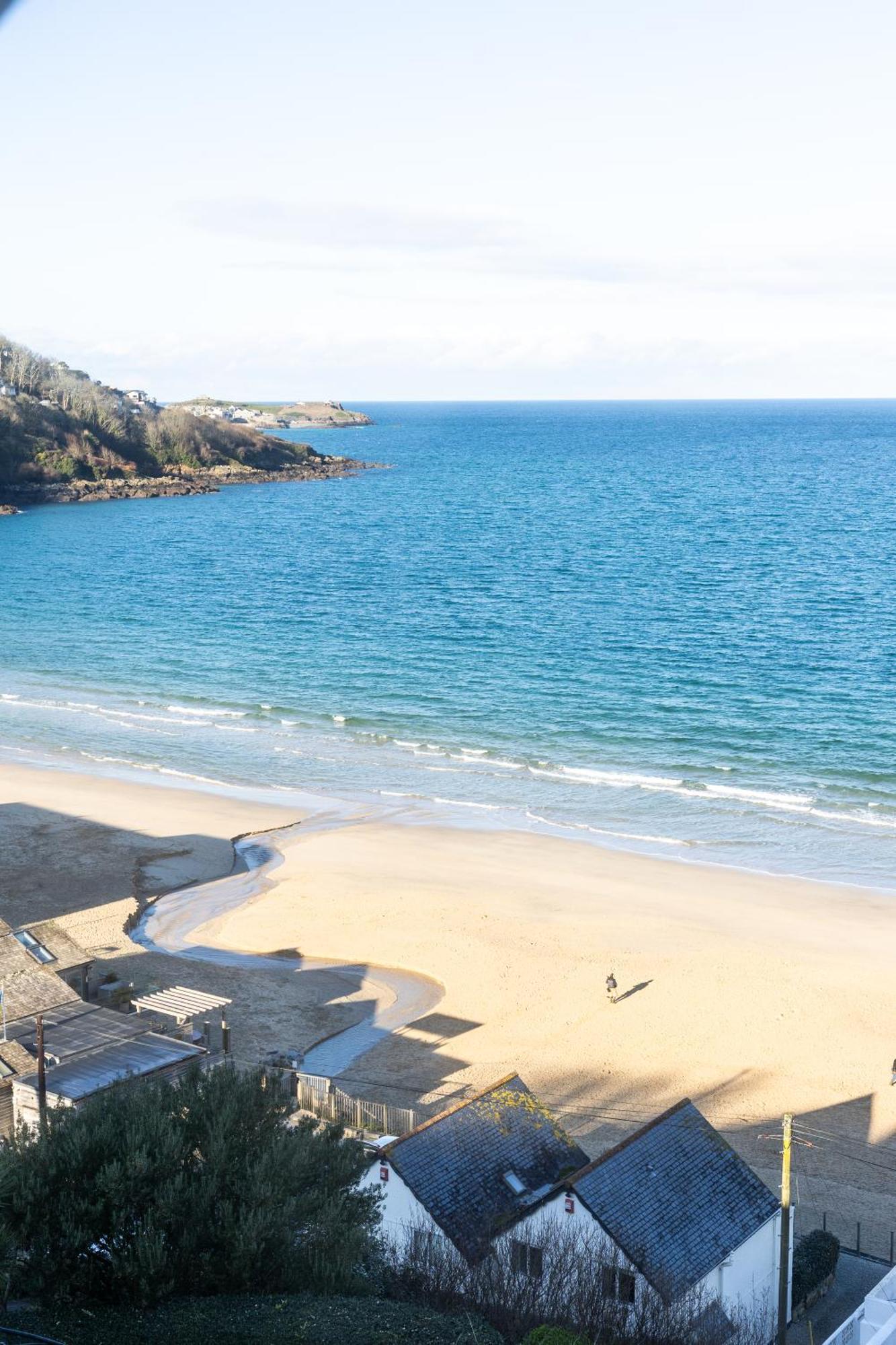 Carbis Bay - Luxury 3 Bed Penthouse Apartment With Sea Views Parking Sauna Balcony Екстериор снимка